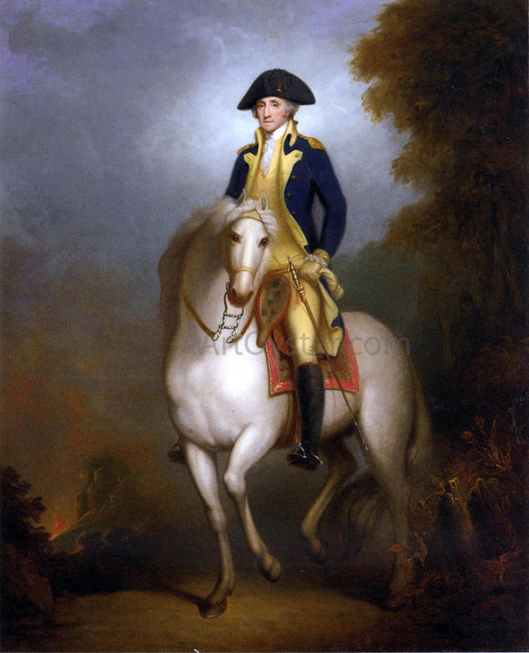  Rembrandt Peale Equestrian Portrait of George Washington - Art Print