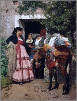  Ramon Tusquets Maignon Escena Constumbrista - Art Print