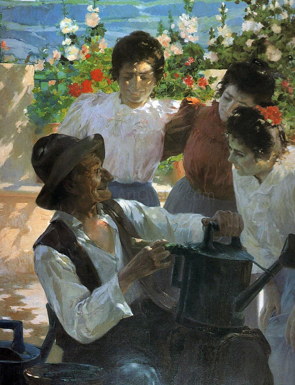  Fernando Cabrera Canto Escena en el Jardin - Art Print