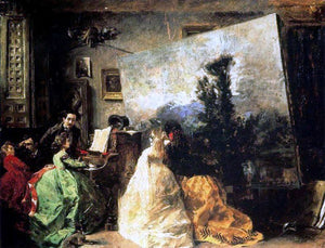  Francisco Domingo Marques Escena en el Taller - Art Print