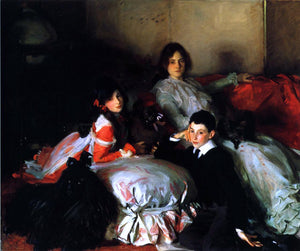  John Singer Sargent Essie, Ruby and Ferdinand, Children of Asher Wertheimer - Art Print