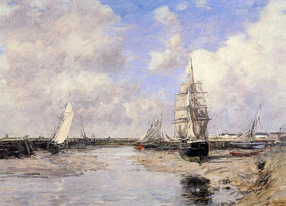  Eugene-Louis Boudin Estuary at Trouville - Art Print