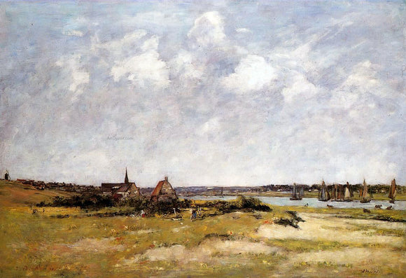  Eugene-Louis Boudin Etaples, La Canache, High Tide - Art Print