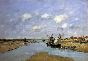  Eugene-Louis Boudin Etaples, La Canache, Low Tide - Art Print