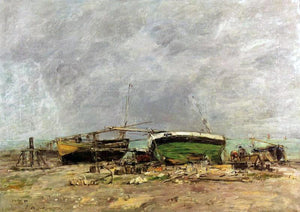  Eugene-Louis Boudin Etretat - Art Print