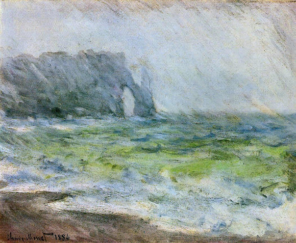  Claude Oscar Monet Etretat in the Rain - Art Print