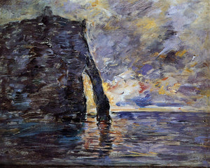  Eugene-Louis Boudin Etretat: Le Falaise d'Aval - Art Print