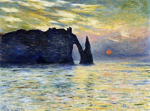  Claude Oscar Monet Etretat, Sunset - Art Print