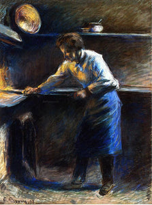  Camille Pissarro Eugene Murer at His Pastry Oven - Art Print