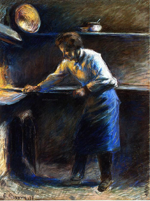  Camille Pissarro Eugene Murer at His Pastry Oven - Art Print