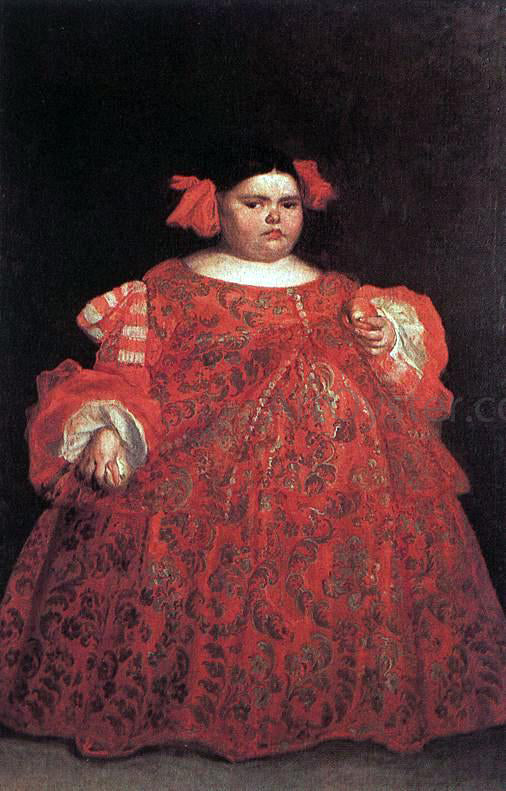  Juan Carreno De Miranda Eugenia Martinez Valleji, called La Monstrua - Art Print