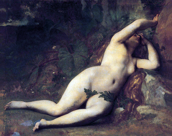  Alexandre Cabanel Eve After the Fall - Art Print