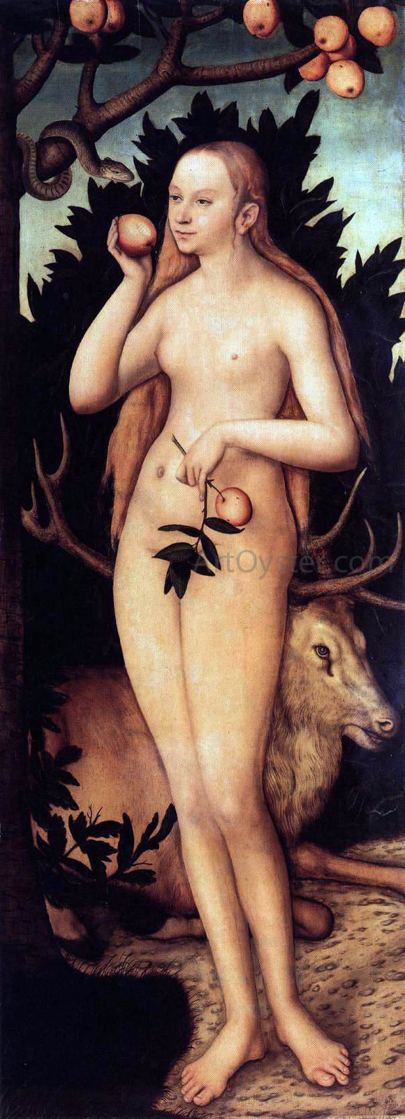  The Younger Lucas Cranach Eve - Art Print