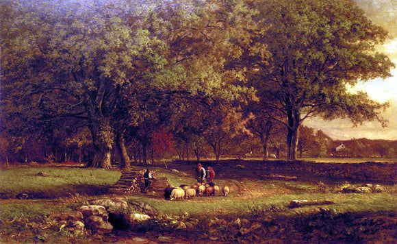  George Inness Evening - Art Print