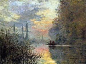  Claude Oscar Monet Evening at Argenteuil - Art Print