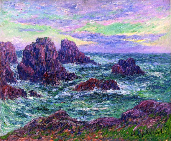  Henri Moret Evening at Ouessant - Art Print