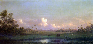  Martin Johnson Heade Evening, Lake Alto, Florida - Art Print