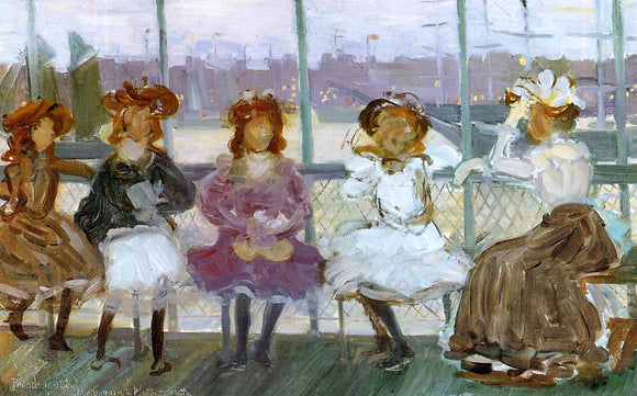  Maurice Prendergast Evening on a Pleasure Boat - Art Print