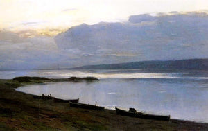  Isaac Ilich Levitan Evening on the Volga - Art Print