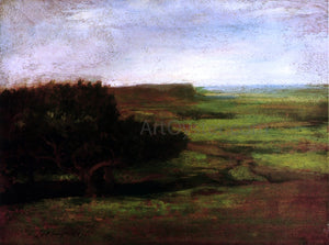  John La Farge Evening Study, New Port, R. I. (also known as From Hazard's Farm, Paradise) - Art Print