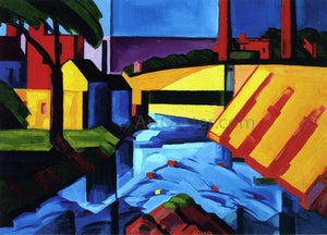  Oscar Bluemner Evening Tones (also known as Bronx River at Mr. Vernon) - Art Print