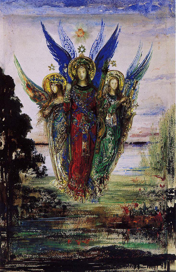  Gustave Moreau Evening Voices - Art Print