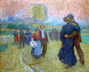  Claude-Emil Schuffenecker Evening Walk, Two Worlds - Art Print