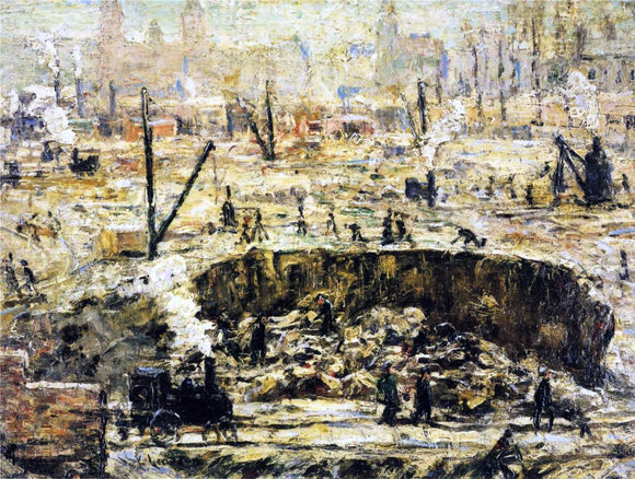  Ernest Lawson Excavation - Penn Station - Art Print