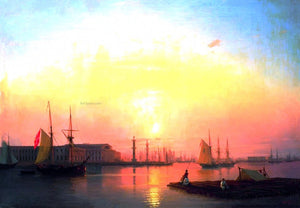  Ivan Constantinovich Aivazovsky Exchange of Peterburg - Art Print