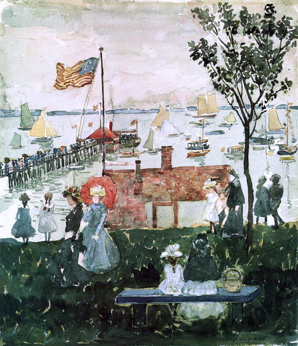  Maurice Prendergast Excursionists, Nahant - Art Print