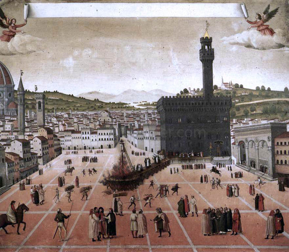  Unknown (4) Masters Execution of Savonarola on the Piazza della Signoria - Art Print