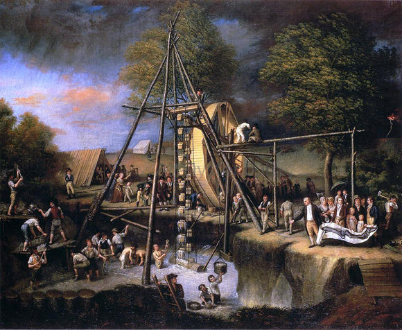 Charles Willson Peale Exhumation of the Mastadon - Art Print