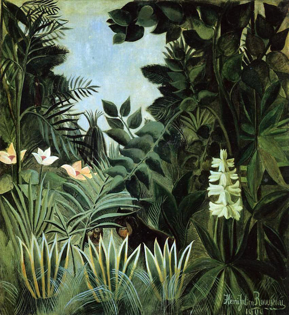  Henri Rousseau Exotic Landscape - Art Print