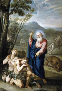 Aureliano Milani Expulsion of Adam and Eve - Art Print