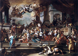  Francesco Solimena Expulsion of Heliodorus from the Temple - Art Print