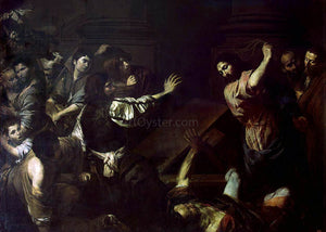  Valentin De boulogne Expulsion of the Money-Changers from the Temple - Art Print