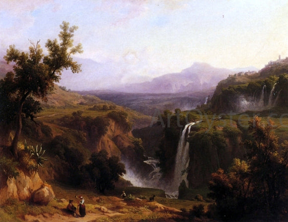  Franz Knebel Extensive View of the Cascades and Tivoly - Art Print