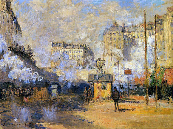  Claude Oscar Monet Exterior of Saint-Lazare Station, Sunlight Effect - Art Print