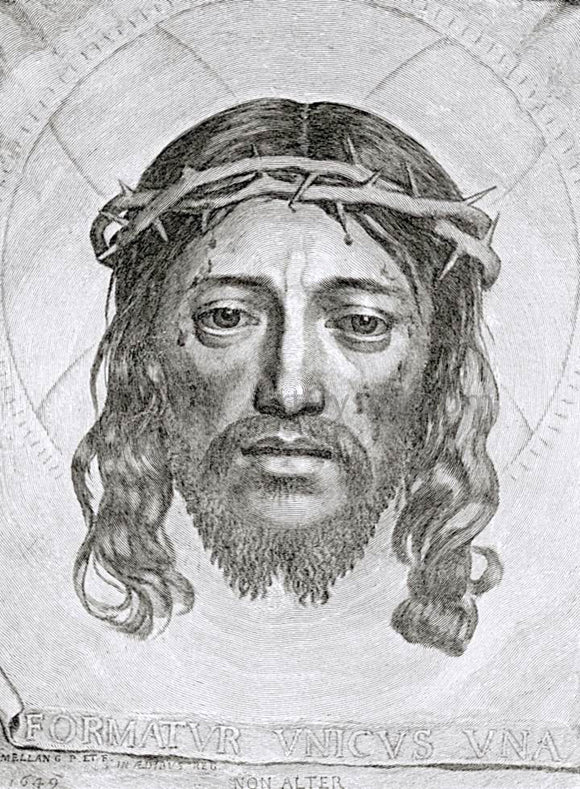  Claude Mellan Face of Christ - Art Print