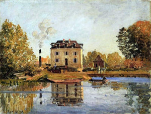  Alfred Sisley Factory in the Flood, Bougival - Art Print