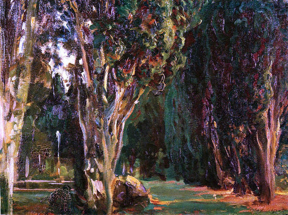  John Singer Sargent Falconieri Gardens, Frascati - Art Print