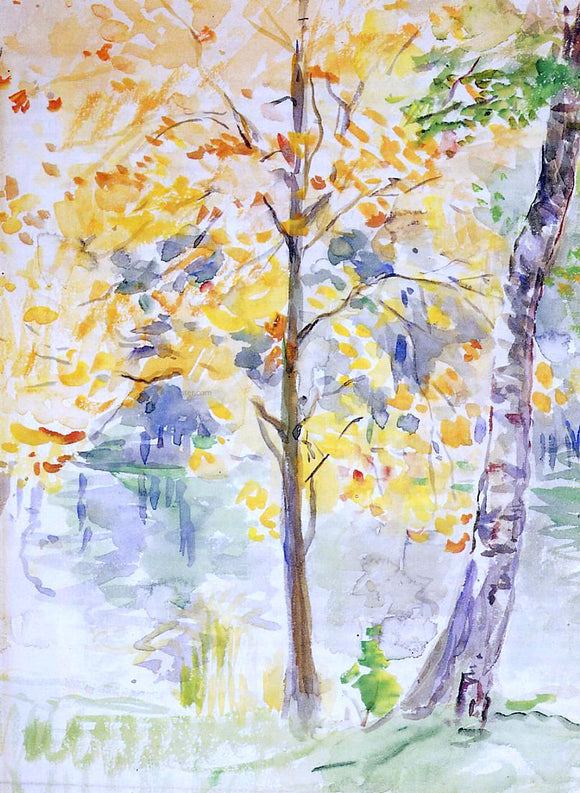  Berthe Morisot Fall Colors in the Bois de Boulogne - Art Print
