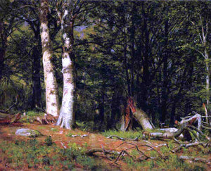  Thomas Worthington Whittredge Fallen Birch - Art Print