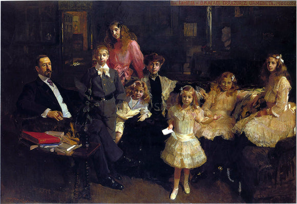  Joaquin Sorolla Y Bastida Family Eratruriz - Art Print