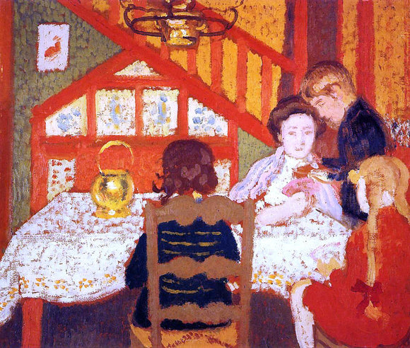  Georges Lemmen Family Gathering in Saint-Idesbald - Art Print