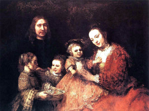  Rembrandt Van Rijn Family Group - Art Print