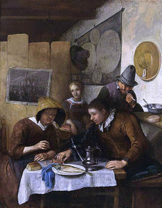  Richard Brakenburg Family Having Breakfast - Art Print