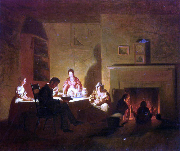  George Caleb Bingham Family Life on the Frontier - Art Print