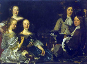  Abraham Van den Tempel Family Portrait - Art Print