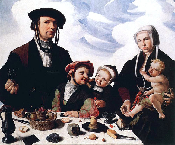  Maerten Van Heemskerck Family Portrait - Art Print